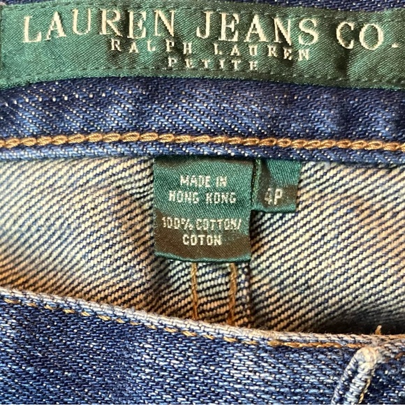 Ralph Lauren Jeans Co. Size 4 petite with pretty design down one leg. Elegant. - Picture 3 of 3